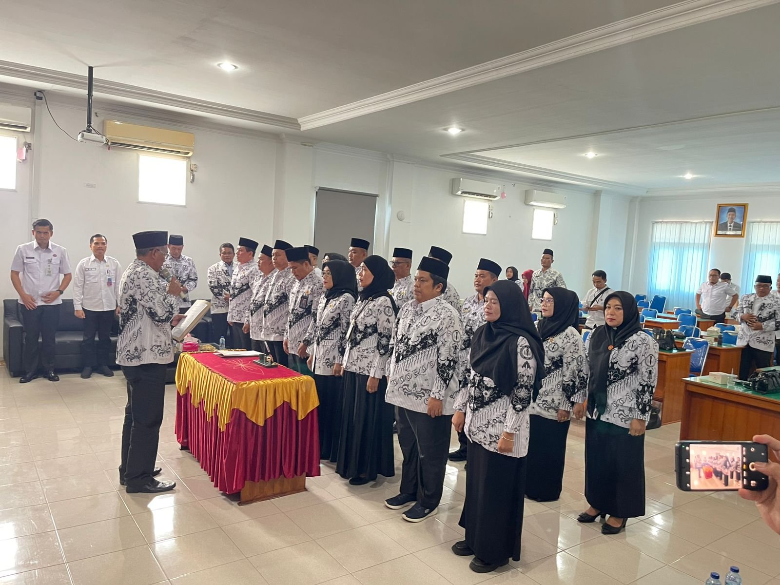 Pelantikan Pengurus PGRI Kota LubukLinggau periode 2025 - 2030. Foto Pgri Lubuklinggau