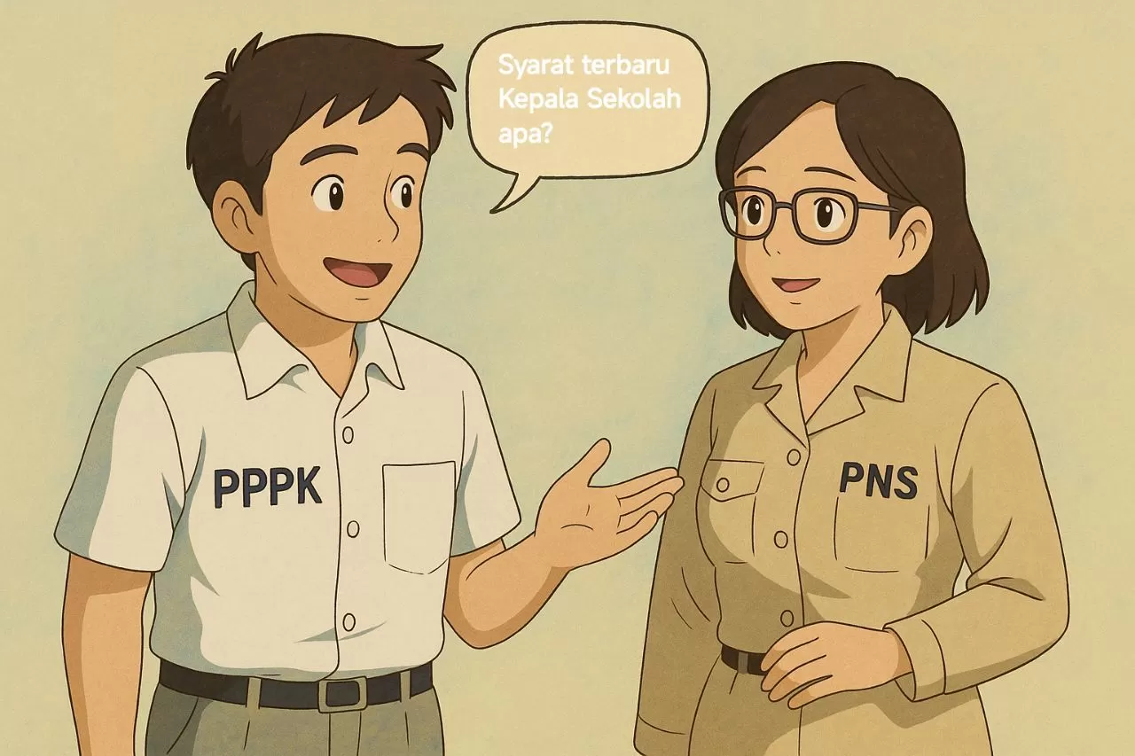 Permendikdasmen no 7 tahun 2025 menjadi kontroversi, Guru PPPK lebih mudah menjadi kepala sekolah di bandingkan guru PNS. Foto net